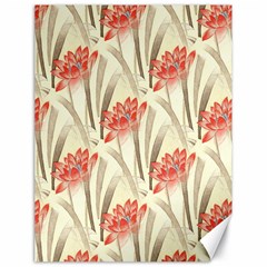 Flower Flora Leaf Wallpaper Canvas 18  X 24  by Simbadda