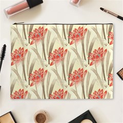 Flower Flora Leaf Wallpaper Cosmetic Bag (xl) by Simbadda