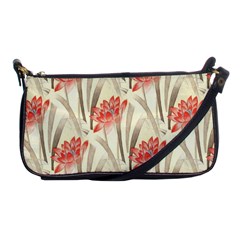 Flower Flora Leaf Wallpaper Shoulder Clutch Bag by Simbadda