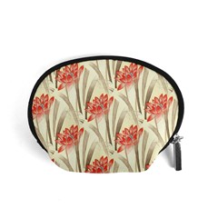 Flower Flora Leaf Wallpaper Accessory Pouch (small) by Simbadda