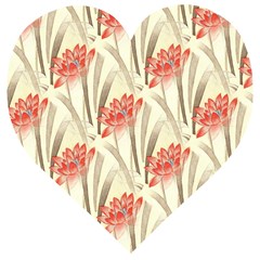 Flower Flora Leaf Wallpaper Wooden Puzzle Heart