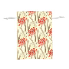 Flower Flora Leaf Wallpaper Lightweight Drawstring Pouch (l)