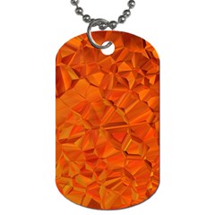 Low Poly Polygons Triangles Dog Tag (one Side) by Simbadda