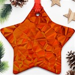 Low Poly Polygons Triangles Star Ornament (Two Sides) Front