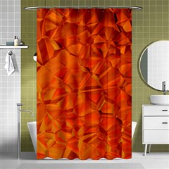 Low Poly Polygons Triangles Shower Curtain 48  X 72  (small)  by Simbadda