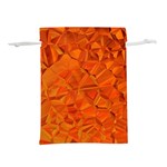 Low Poly Polygons Triangles Lightweight Drawstring Pouch (L) Front