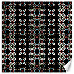 Pattern Black Background Texture Art Canvas 20  X 20 