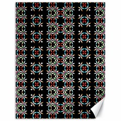 Pattern Black Background Texture Art Canvas 18  X 24 