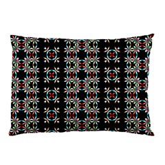 Pattern Black Background Texture Art Pillow Case (two Sides) by Simbadda