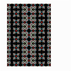 Pattern Black Background Texture Art Large Garden Flag (two Sides) by Simbadda