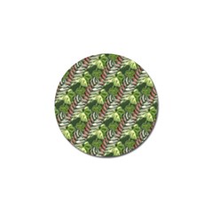 Leaves Seamless Pattern Design Golf Ball Marker (4 Pack) by Simbadda