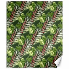 Leaves Seamless Pattern Design Canvas 8  X 10  by Simbadda