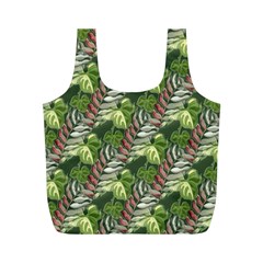 Leaves Seamless Pattern Design Full Print Recycle Bag (m) by Simbadda