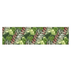 Leaves Seamless Pattern Design Satin Scarf (oblong) by Simbadda