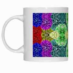 Flower Design Design Artistic White Mugs by Simbadda