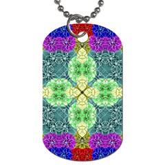 Flower Design Design Artistic Dog Tag (one Side) by Simbadda