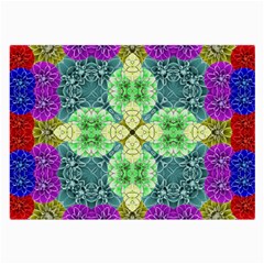 Flower Design Design Artistic Large Glasses Cloth by Simbadda