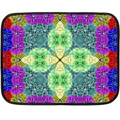 Flower Design Design Artistic Fleece Blanket (mini) by Simbadda