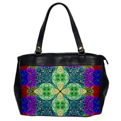 Flower Design Design Artistic Oversize Office Handbag by Simbadda