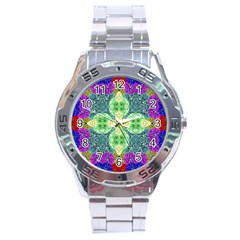 Flower Design Design Artistic Stainless Steel Analogue Watch by Simbadda