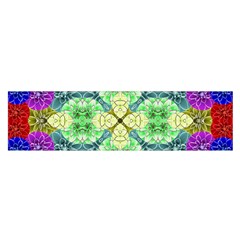 Flower Design Design Artistic Satin Scarf (oblong) by Simbadda