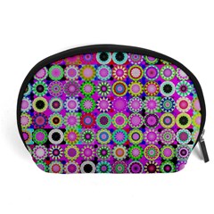 Design Circles Circular Background Accessory Pouch (large) by Simbadda