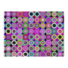 Design Circles Circular Background Double Sided Flano Blanket (mini)  by Simbadda