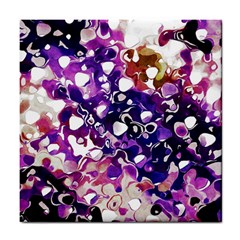 Paint Texture Purple Watercolor Tile Coaster by Simbadda