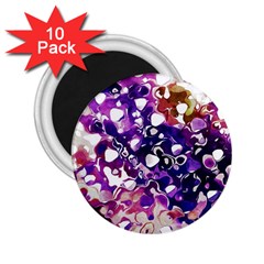 Paint Texture Purple Watercolor 2 25  Magnets (10 Pack)  by Simbadda