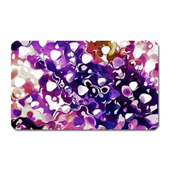 Paint Texture Purple Watercolor Magnet (rectangular) by Simbadda