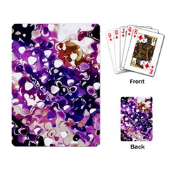 Paint Texture Purple Watercolor Playing Cards Single Design (rectangle) by Simbadda