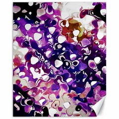 Paint Texture Purple Watercolor Canvas 11  X 14  by Simbadda