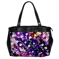 Paint Texture Purple Watercolor Oversize Office Handbag by Simbadda