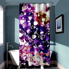 Paint Texture Purple Watercolor Shower Curtain 36  X 72  (stall)  by Simbadda