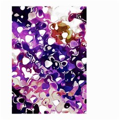 Paint Texture Purple Watercolor Small Garden Flag (two Sides) by Simbadda