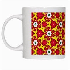 Pattern Colorful Modern Color White Mugs by Simbadda