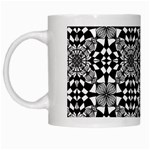 Fabric Design Pattern Color White Mugs Left