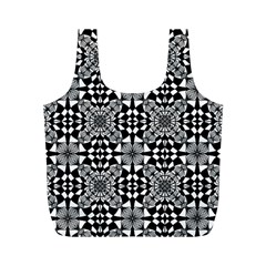 Fabric Design Pattern Color Full Print Recycle Bag (m) by Simbadda