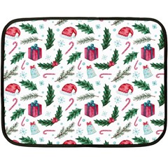 Christmas Background Fleece Blanket (mini) by Simbadda