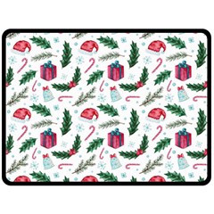 Christmas Background Fleece Blanket (large)  by Simbadda