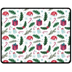 Christmas Background Fleece Blanket (medium)  by Simbadda