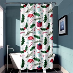 Christmas Background Shower Curtain 36  X 72  (stall)  by Simbadda