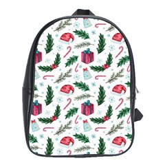 Christmas Background School Bag (xl) by Simbadda