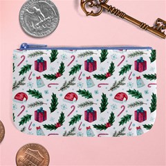 Christmas Background Large Coin Purse by Simbadda