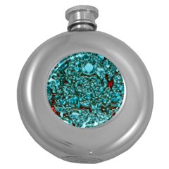 Background Organic Pattern Alie Round Hip Flask (5 Oz) by Simbadda