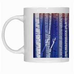 Birch Tree Background Scrapbooking White Mugs by Simbadda