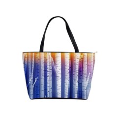 Birch Tree Background Scrapbooking Classic Shoulder Handbag by Simbadda