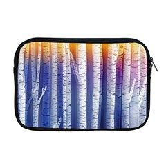 Birch Tree Background Scrapbooking Apple Macbook Pro 17  Zipper Case by Simbadda