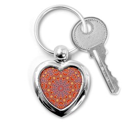 Abstract Art Abstract Background Key Chain (heart) by Simbadda