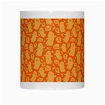 Halloween Background White Mugs Center